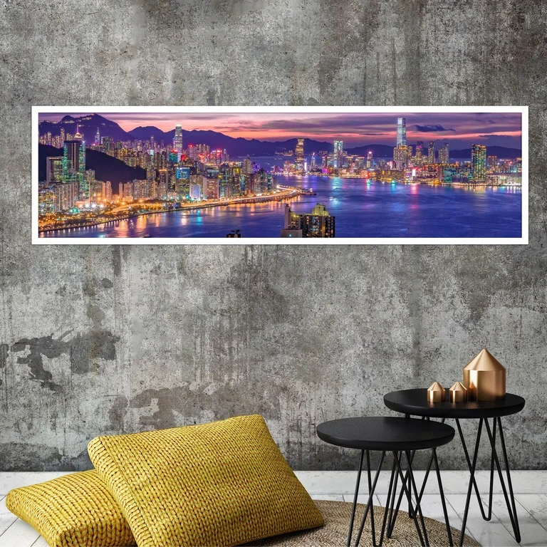 تابلو بکلیت طرح رود و منظره شهری مدل کشیده W-7433