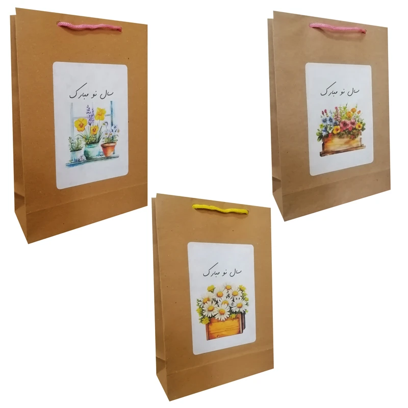 پاکت هدیه مدل نوروز و سال نو مجموعه 3 عددی