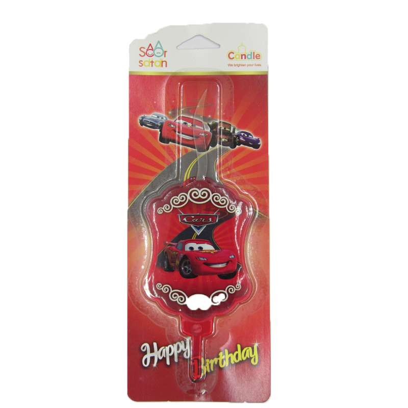 شمع تولد مدل مکوئین کد 25