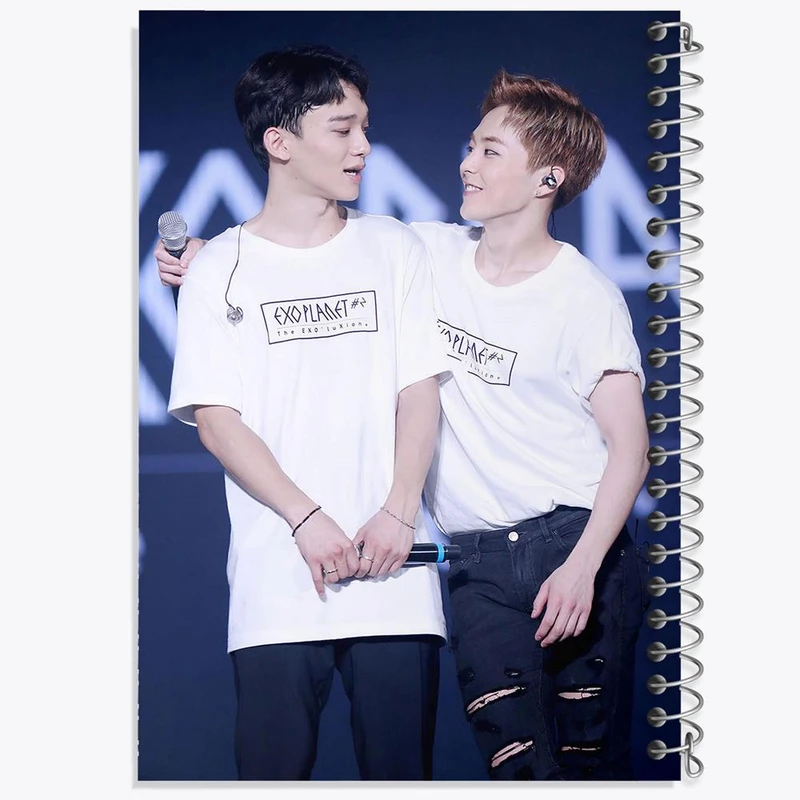 دفتر بولت ژورنال 50 برگ خندالو طرح گروه اکسو EXO کد 13583