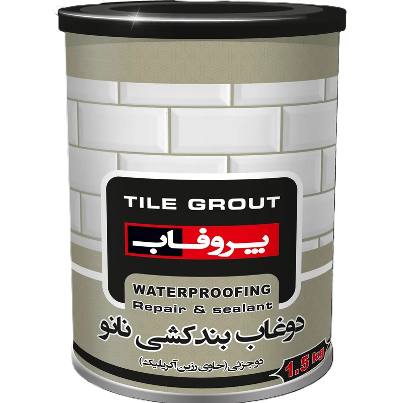 نانو دوغاب بندکشی دوجزئی پروفاب مدل TG-antibacterial وزن 1.5 کیلوگرم