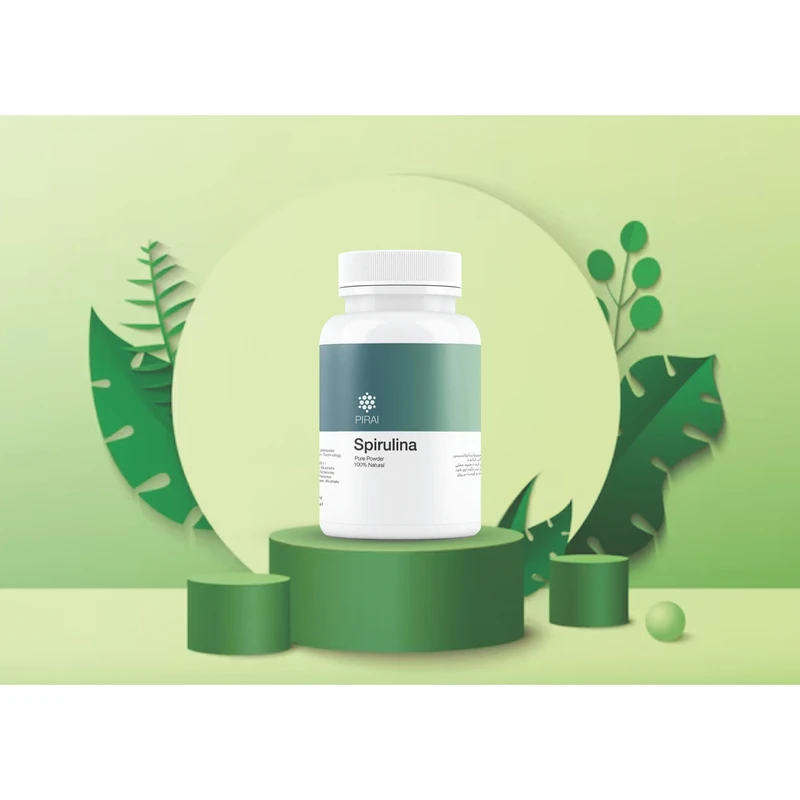 عکس شماره 9 : پودر جلبک اسپیرولینا خوراکی پیرای-100 گرم