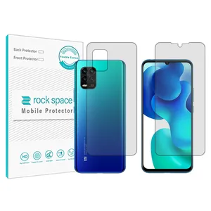 Rockspace transparent screen protector HyGEL model suitable for Xiaomi Mi 10 Youth mobile phone along with the back of the phone