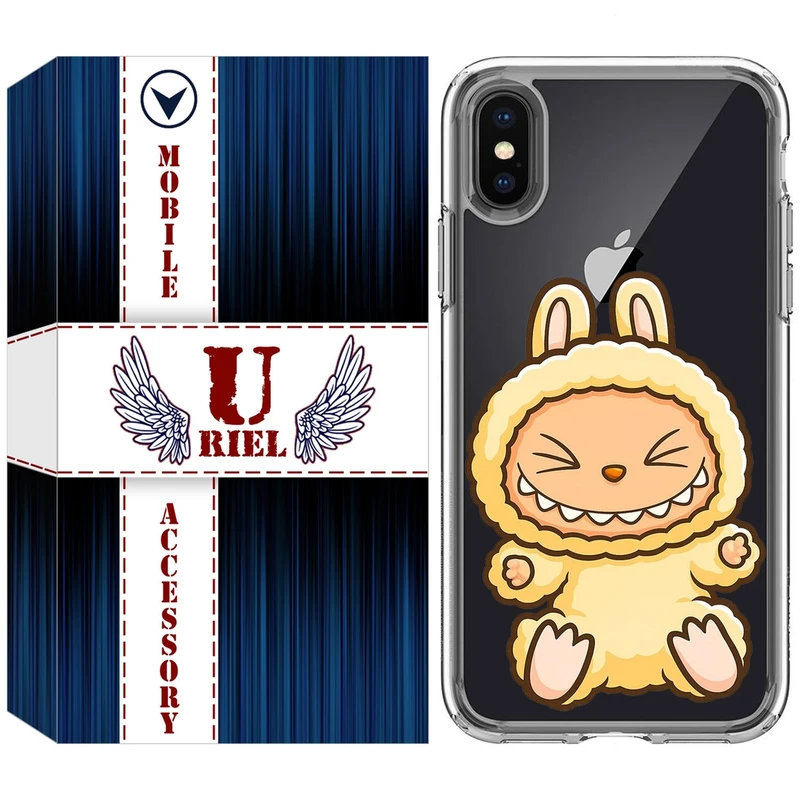 کاور یوریل مدل Clear کد 135 طرح لبوبو Labubu مناسب برای گوشی موبایل اپل iPhone X / XS