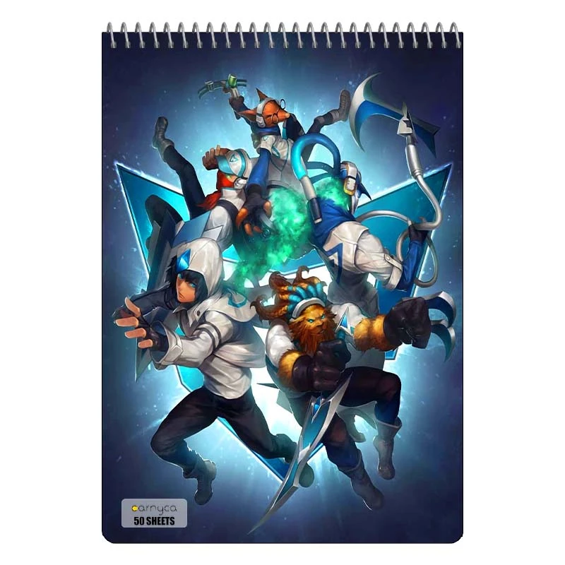 دفتر نقاشی 50 برگ سیمی کارنیکا طرح لیگ افسانه ها League of Legends کد 97544