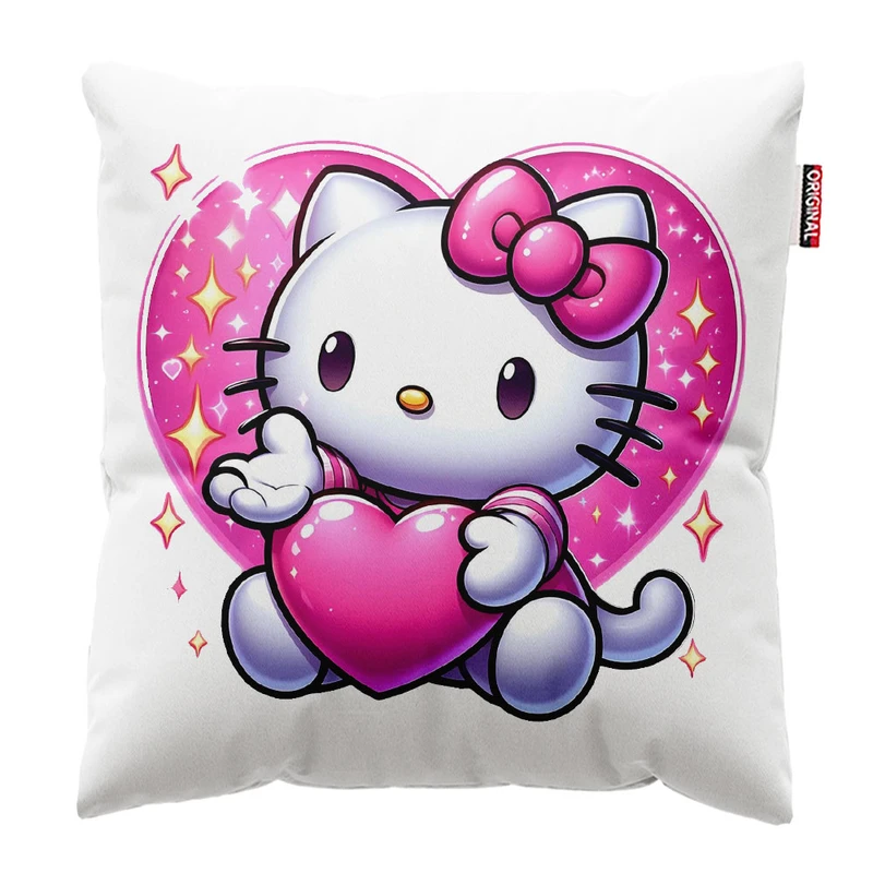 کوسن پاد آفرین طرح کیتی کد 2336 سایز 30*30 سانتی متر