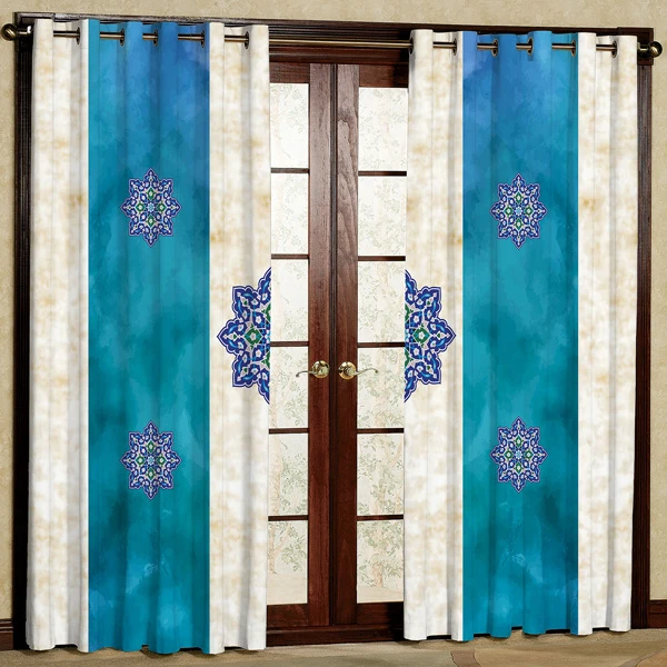 پرده مدل هازان پانچی کد 1 سایز 280x140 سانتی متر