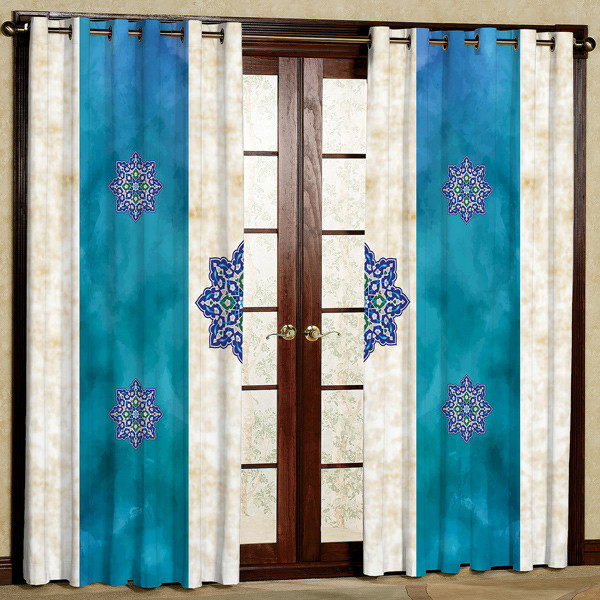 پرده مدل هازان پانچی کد 1 سایز 280x140 سانتی متر