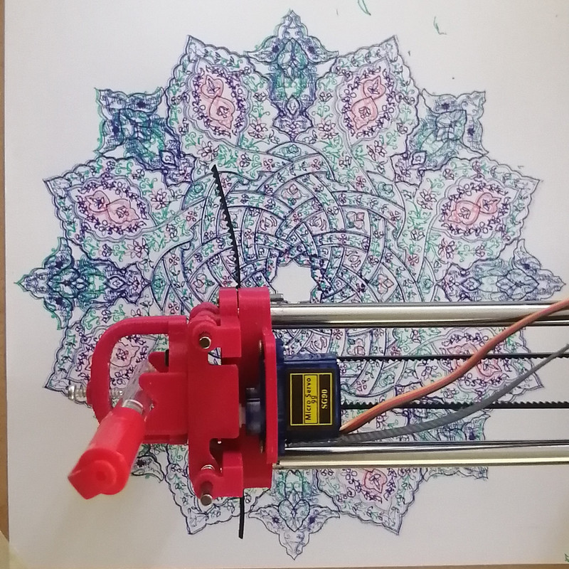 پلاتر سی ان سی طرح نویسنده مدل drawbot