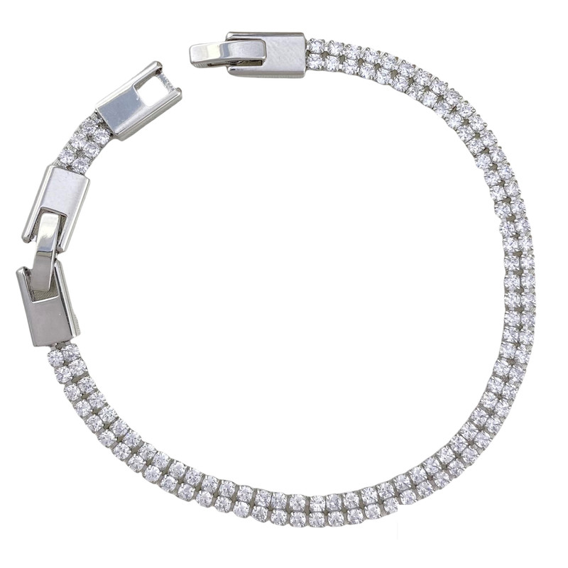 دستبند زنانه وای اس ایکس مدل جواهری تنیسی کد B4345