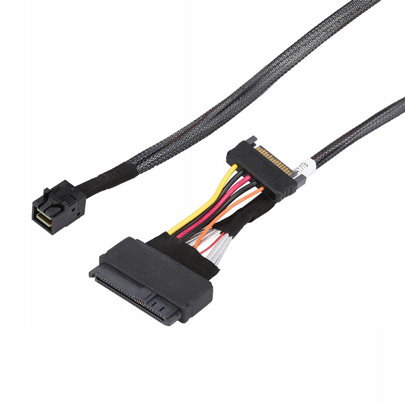 کابل تبدیل Mini SAS SFF-8643 به SAS 8639 / SATA اسمارطور مدل SM55 طول 0.5 متر