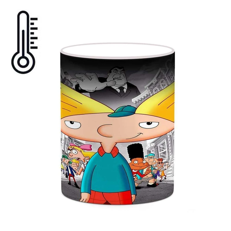 ماگ حرارتی کاکتی مدل کارتون Hey Arnold! کد mgh22674