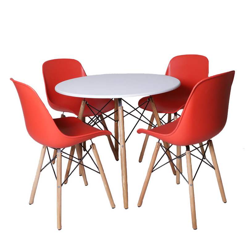 میز و صندلی ناهار خوری 4 نفره مدل مایا فایبر کد MF088