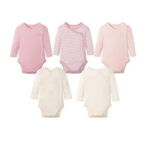 بادی آستین بلند نوزادی لوپیلو مدل YS001 مجموعه 5 عددی