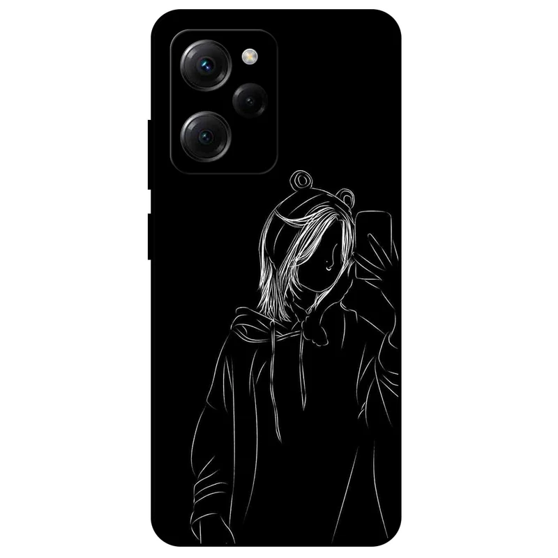 کاور مگافون طرح دخترانه مدل 1841 مناسب برای گوشی موبایل شیائومی Poco X5 Pro  