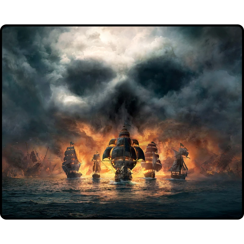 ماوس پد طرح Skull and Bones مدل 10120