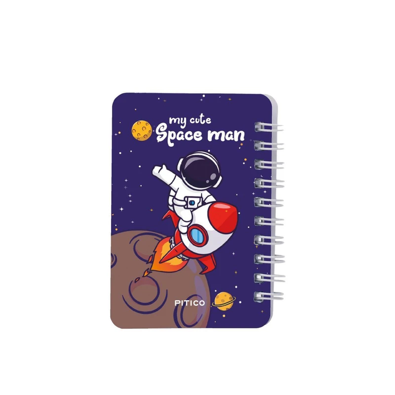 دفترچه یادداشت 80 برگ طرح فضانورد کد 03
