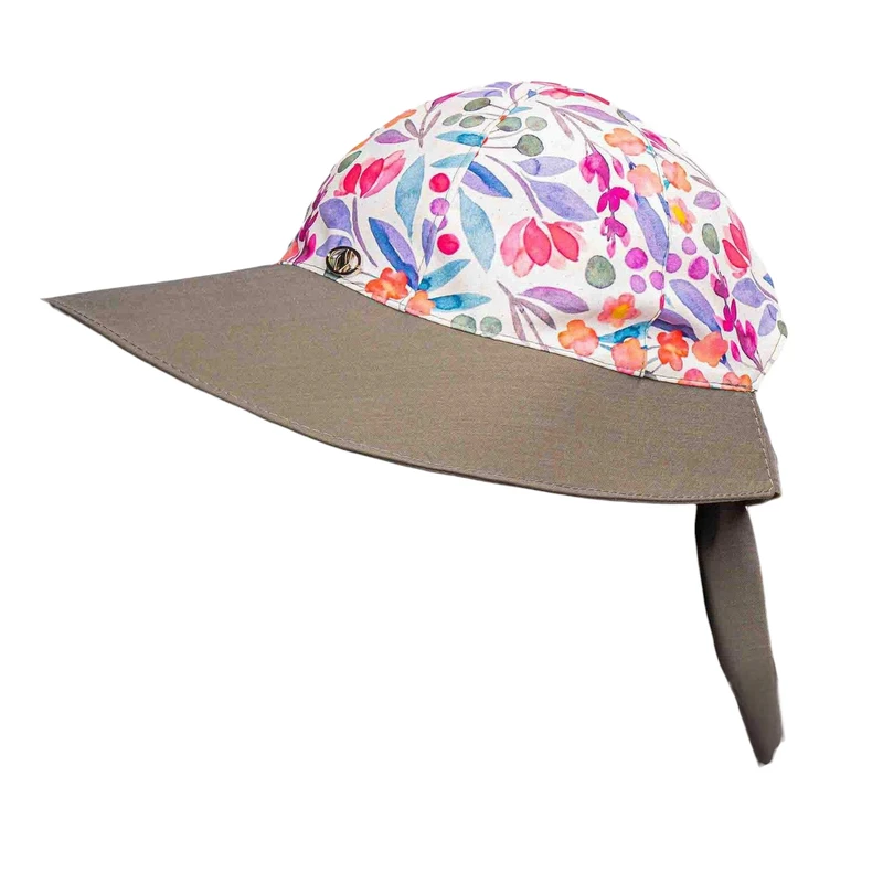 کلاه آفتابگیر زنانه مدل MDSS-CH1288 رنگ نسکافه ای