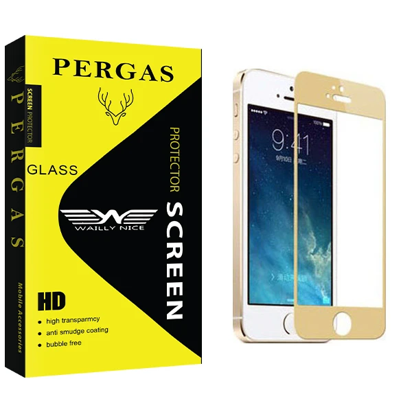محافظ صفحه نمایش وایلی نایس مدل Pergas Glass مناسب برای گوشی موبایل اپل iphone 5/5S