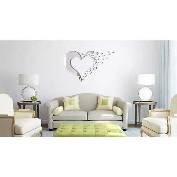 آینه مدل قلب نیمه