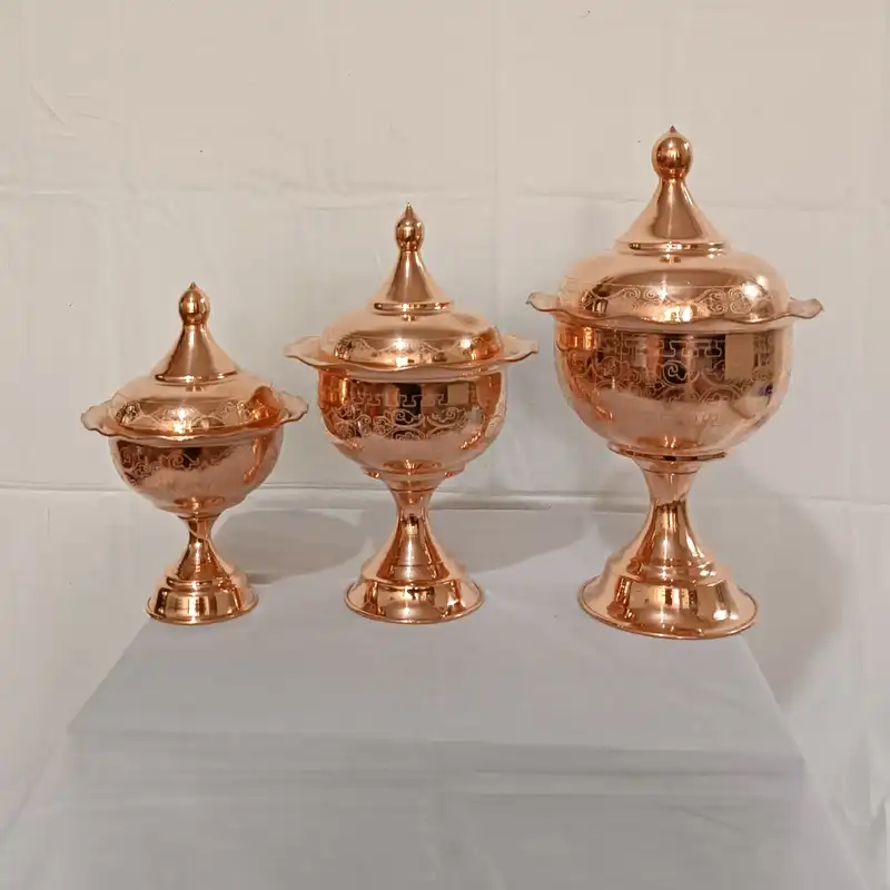 ست 3 تکه پذیرایی مسی کد M_1003