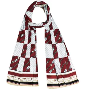 شال زنانه مدل ابریشم پاییزی مزونی کد ab395