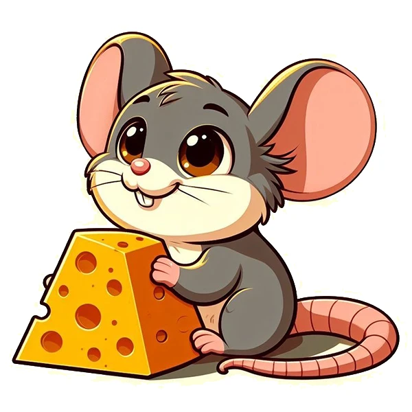 استیکر پارچه و لباس پاد آفرین طرح موش کد 2408