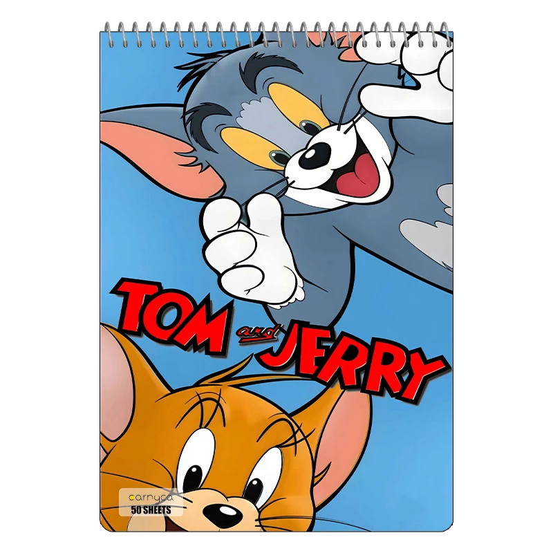 دفتر نقاشی 50 برگ سیمی کارنیکا طرح تام و جری tom & jerry کد 49934