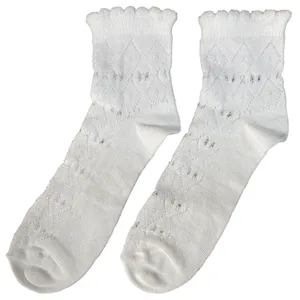 جوراب دخترانه سانتاگوستینو مدل پانما 7633 رنگ سفید