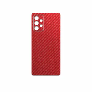 MAHOOT Red-Fiber Cover Sticker for Samsung Galaxy A52 5G