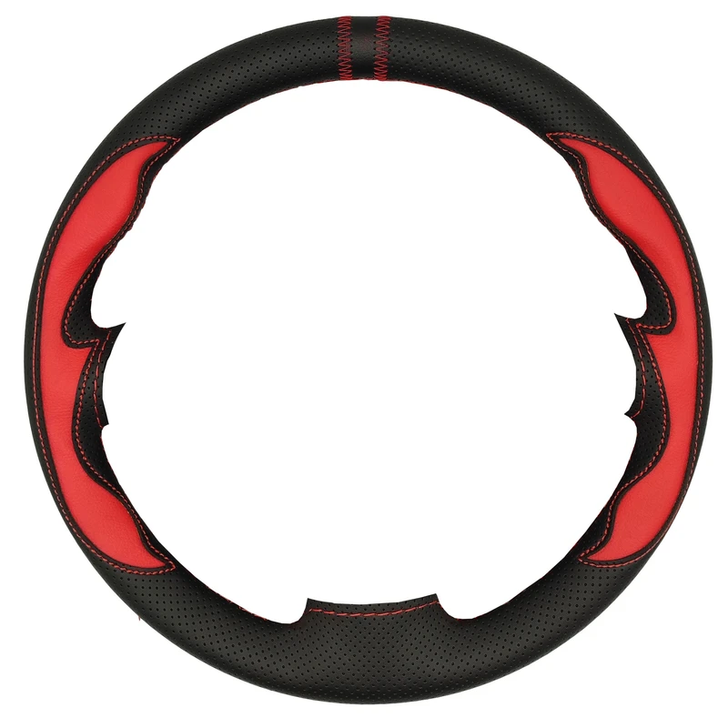 روکش فرمان فرمونو مدل بازودار طرح شعله مناسب برای کوییک