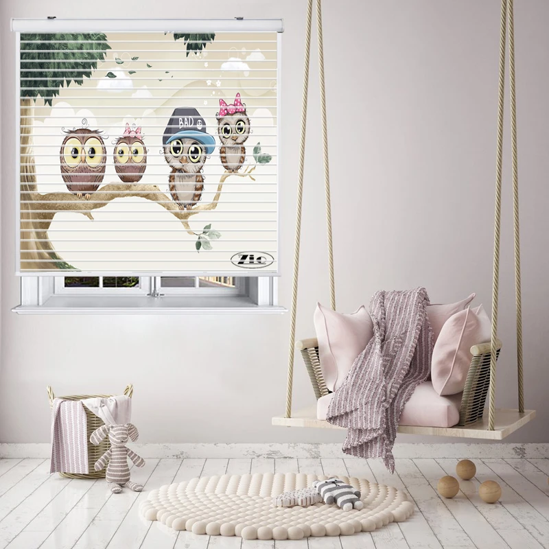 پرده زبرا زیو مدل سیلوئت K3026 سایز 150x150 سانتی متر