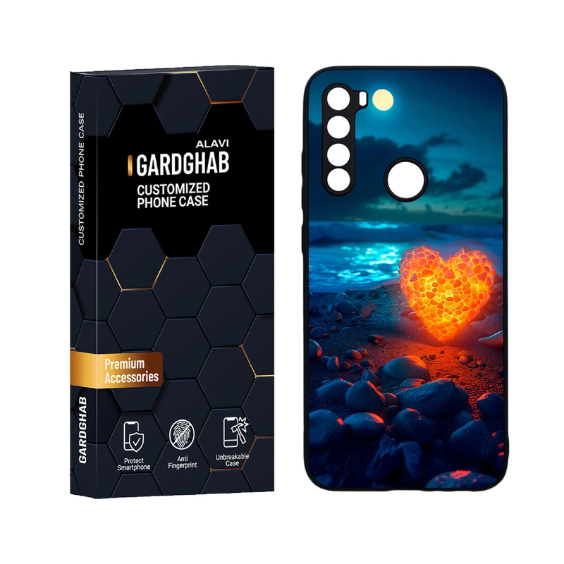 کاور گارد قاب علوی مدل دور ژله ای عاشقانه مناسب برای گوشی موبایل شیائومی Redmi Note 8