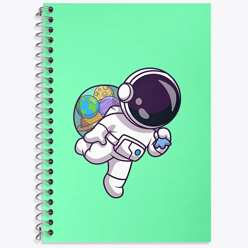 دفتر نت موسیقی 50 برگ خندالو طرح فضانورد کد N3583