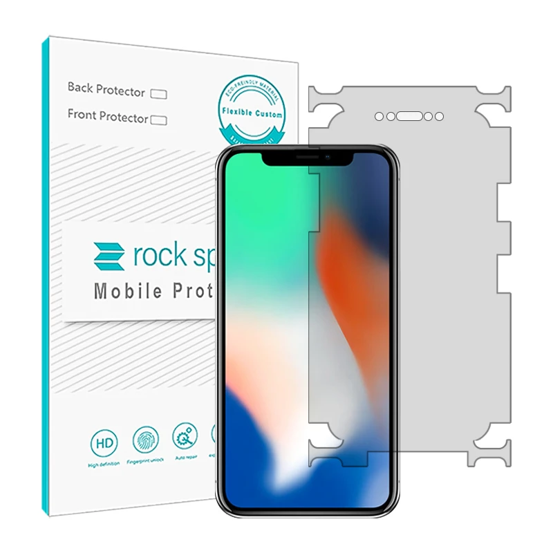 محافظ صفحه نمایش شفاف راک اسپیس مدل HGL-Medium مناسب برای گوشی موبایل اپل iPhone X