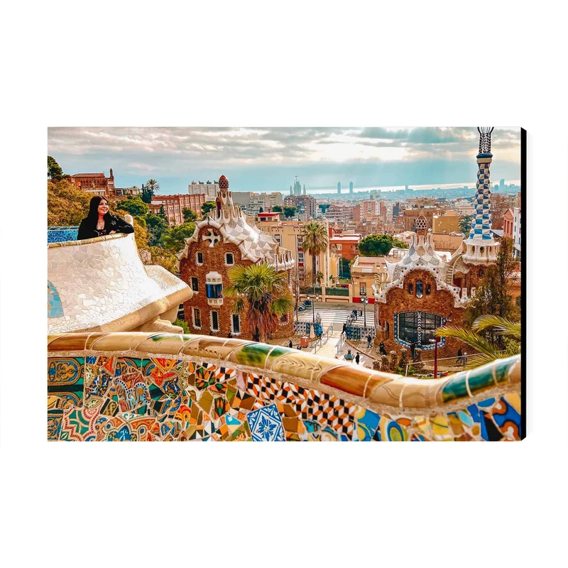 تابلو شاسی عرش طرح گردشگری اسپانیا مدل پارک گوئل کد As6405