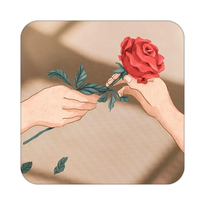 زیر لیوانی کاکتی طرح گل مدل mp19355