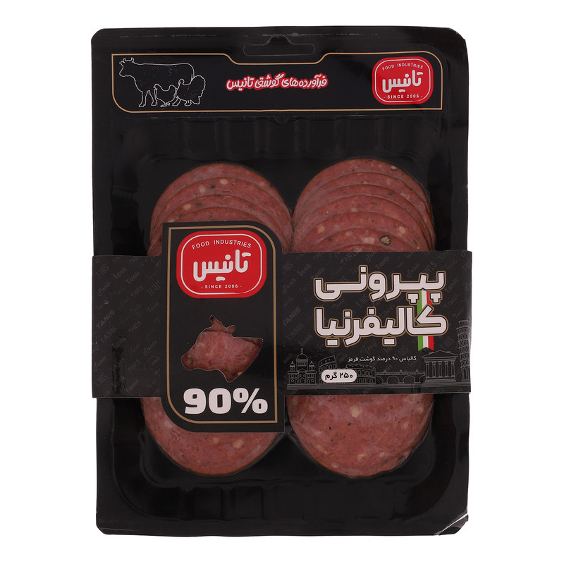 کالباس پپرونی 90 درصد گوشت تانیس - 250 گرم