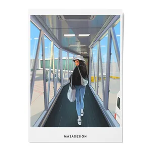 کارت پستال ماسا دیزاین طرح دختر مدل ZOD068