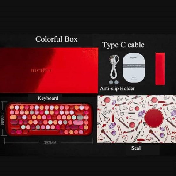 کیبورد بی سیم مافی مدل LUSC Lipstick