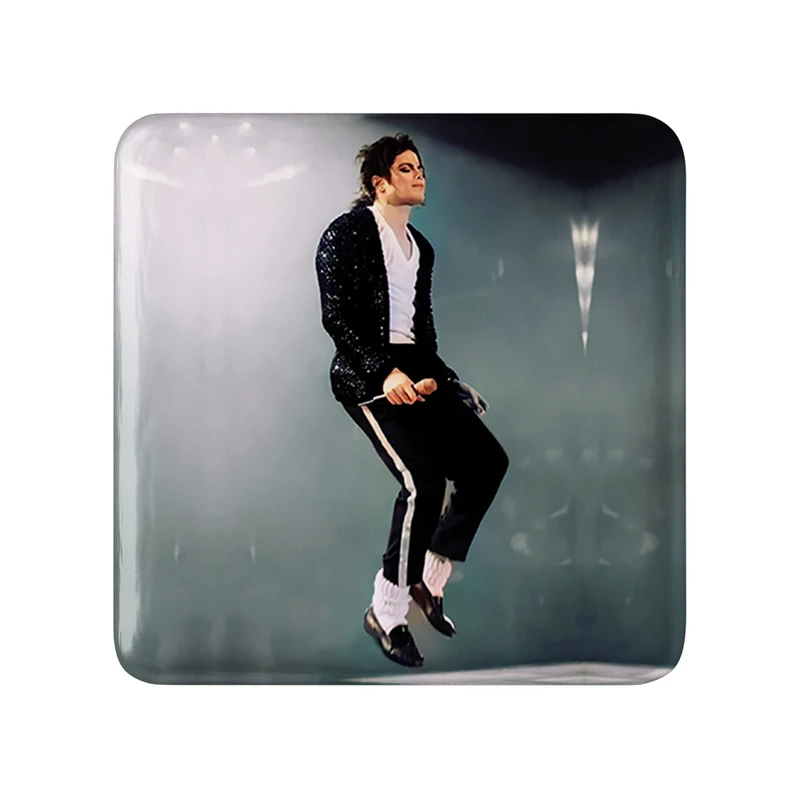 مگنت خندالو طرح مایکل جکسون Michael Jackson  مدل مربعی کد 19249