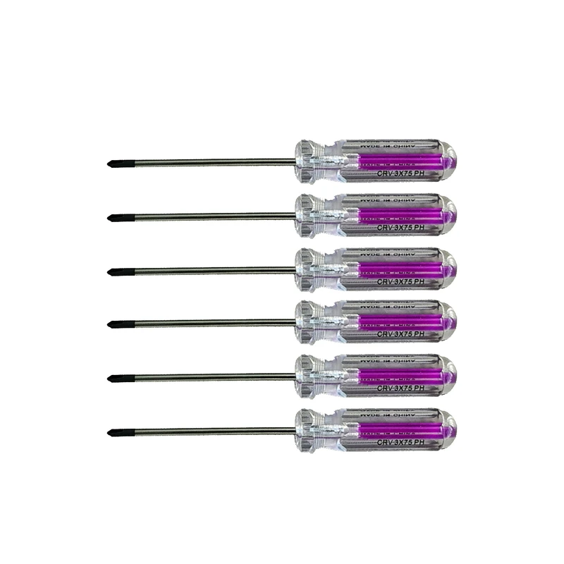 پیچ گوشتی چهارسو میکس مدل HT -00375 مجموعه 6 عددی
