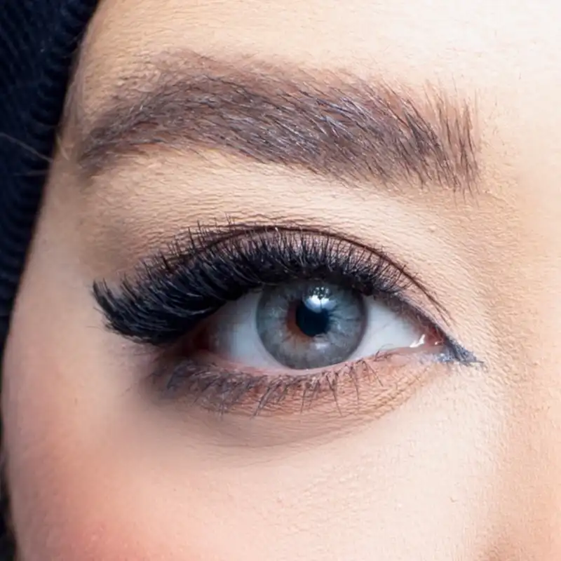 لنز چشم رویال ویژن کد 366 رنگ سبز طوسی هاله دار