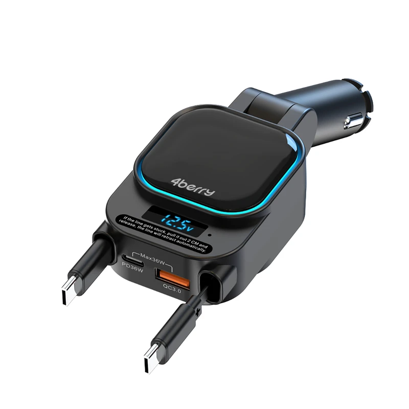 شارژر فندکی 96 وات 2 پورت فوربری مدل SC07