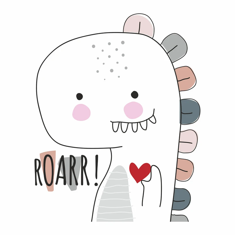 استیکر پارچه و لباس مدل دی تی اف طرح دایناسور 2