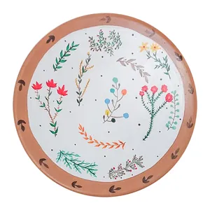 دیوارکوب سفالی مدل گلی