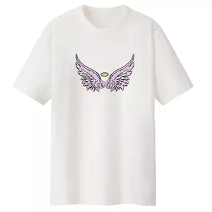 تی شرت لانگ آستین کوتاه زنانه مدل بال فرشته کد LL176 S