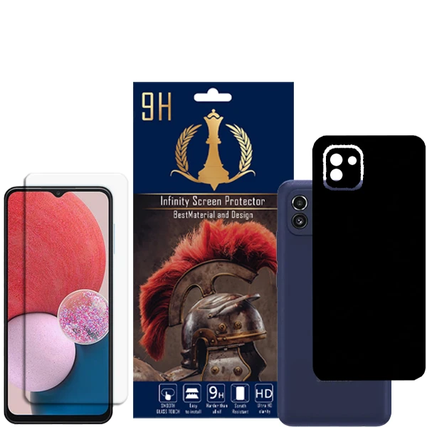  برچسب پوششی اینفینیتی مدل PRO MAX مناسب برای گوشی موبایل سامسونگ Galaxy A03 به همراه محافظ صفحه نمایش