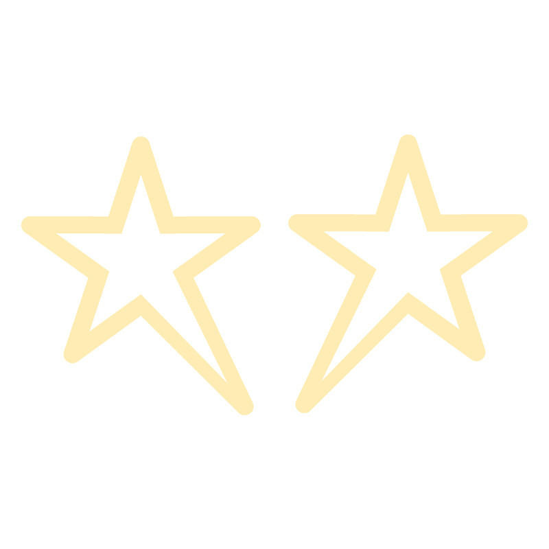 گوشواره طلا 18 عیار زنانه الن نار مدل ستاره 5167