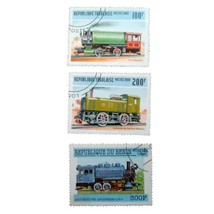 تمبر یادگاری مدل قطار کد bc-2194 مجموعه 3 عددی